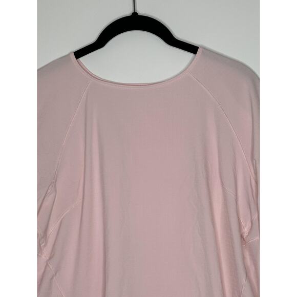 Lululemon Shirt Womens 8 Pink Running Stretch Thumbholes Athletic Workout - Picture 2 of 12